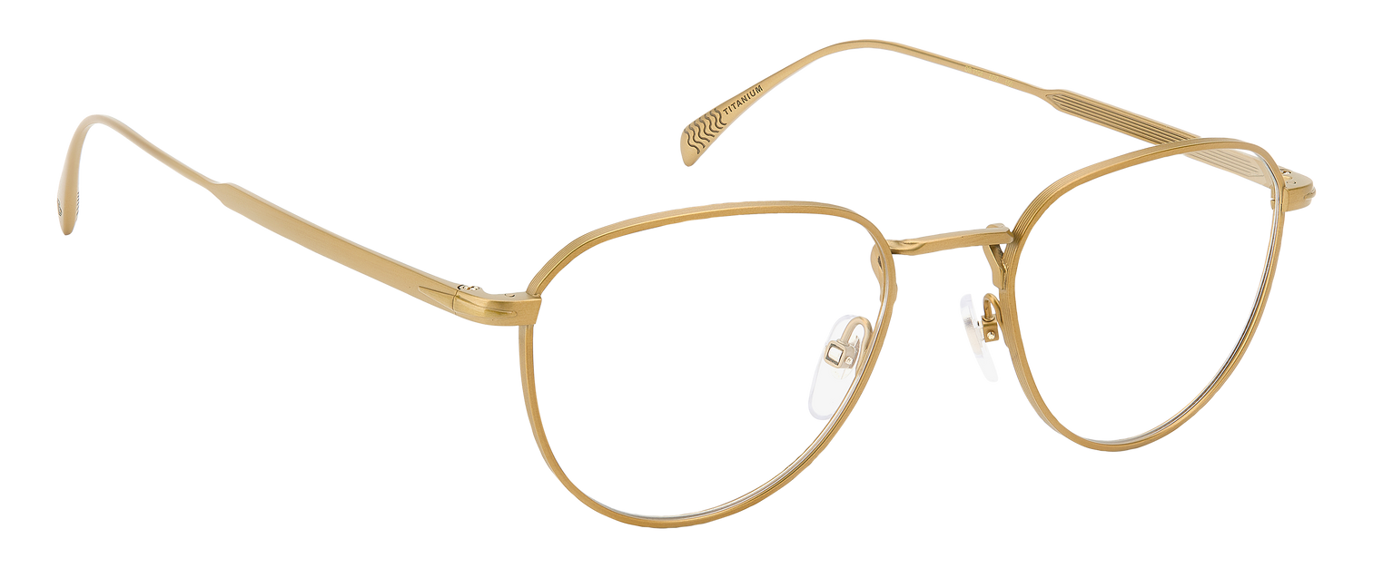 DB 1104 Matte Gold Frames 106338 EYEWEAR by DAVID BECKHAM