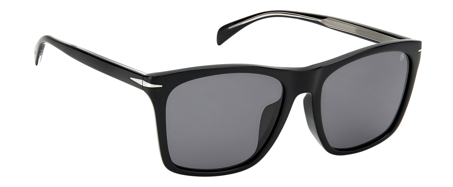 DB 1054/F/S - Black Silver - Grey Polarized