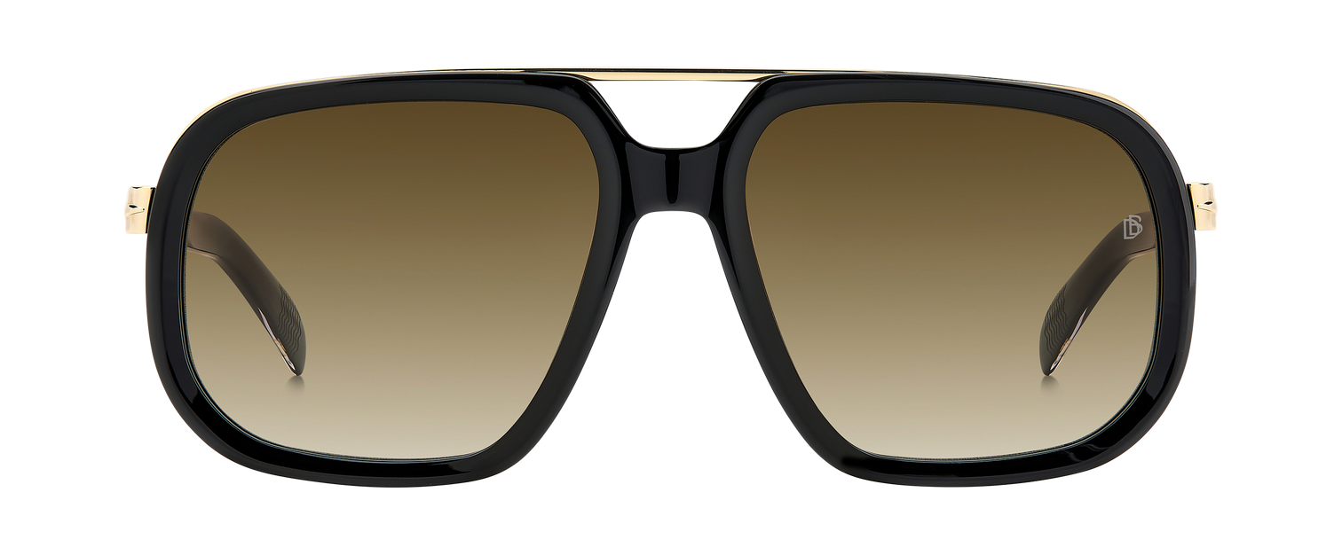 VERSACE 100Mm Shield Sunglasses - Black Gold